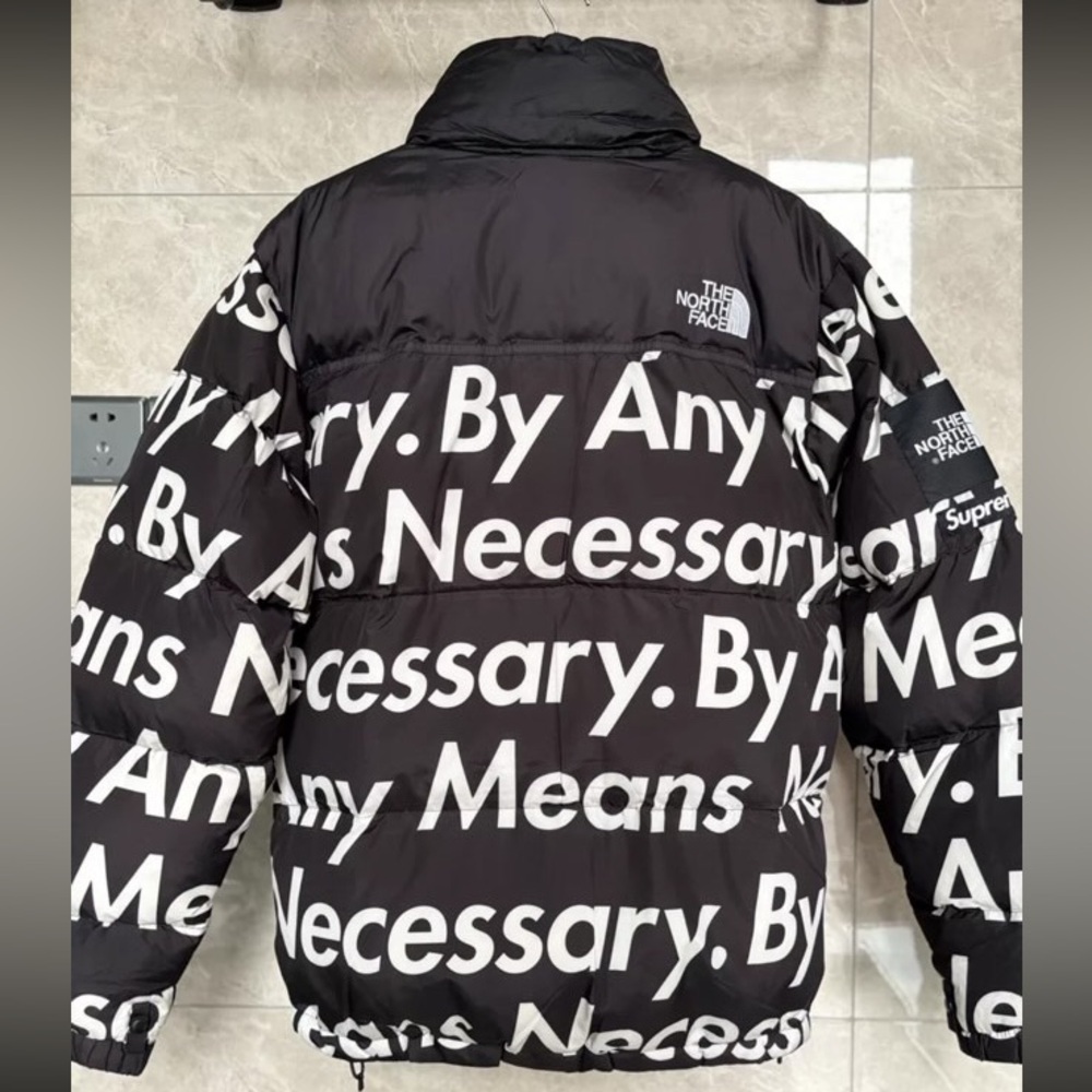 Supreme x The North Face By Any Means Necessary Puffer Jacket - Size M - Picture 3 of 9